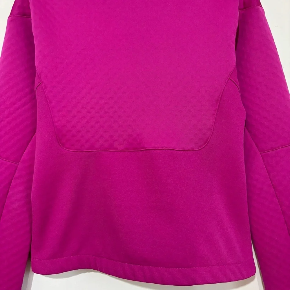 Nike Y2K fuchsia sphere thermal diamond quilted pattern zip up athletic jacket